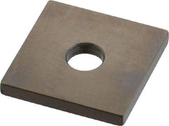 Mitutoyo - 0.122" Square Steel Gage Block - Accuracy Grade 0, Includes Certificate of Inspection - Apex Tool & Supply