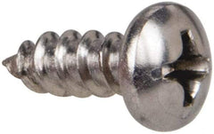 Value Collection - #6 Pan Head Phillips Sheet Metal Screw - Stainless Steel, 3/8" Length Under Head, Grade 316 - Apex Tool & Supply