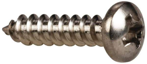 Value Collection - #6 Pan Head Phillips Sheet Metal Screw - Stainless Steel, 5/8" Length Under Head, Grade 316 - Apex Tool & Supply