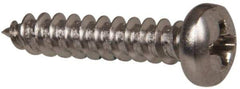 Value Collection - #6 Pan Head Phillips Sheet Metal Screw - Stainless Steel, 3/4" Length Under Head, Grade 316 - Apex Tool & Supply