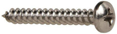 Value Collection - #6 Pan Head Phillips Sheet Metal Screw - Stainless Steel, 1" Length Under Head, Grade 316 - Apex Tool & Supply