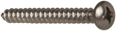 Value Collection - #6 Pan Head Phillips Sheet Metal Screw - Stainless Steel, 1-1/4" Length Under Head, Grade 316 - Apex Tool & Supply