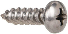 Value Collection - #8 Pan Head Phillips Sheet Metal Screw - Stainless Steel, 5/8" Length Under Head, Grade 316 - Apex Tool & Supply