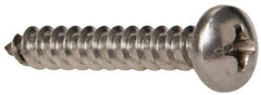 Value Collection - #8 Pan Head Phillips Sheet Metal Screw - Stainless Steel, 1" Length Under Head, Grade 316 - Apex Tool & Supply