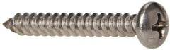 Value Collection - #8 Pan Head Phillips Sheet Metal Screw - Stainless Steel, 1-1/4" Length Under Head, Grade 316 - Apex Tool & Supply
