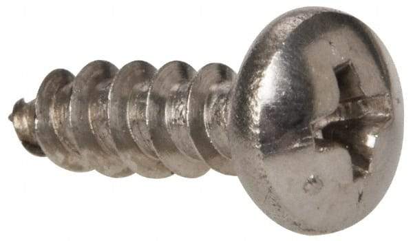 Value Collection - #10 Pan Head Phillips Sheet Metal Screw - Stainless Steel, 5/8" Length Under Head, Grade 316 - Apex Tool & Supply