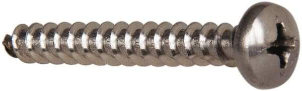 Value Collection - #10 Pan Head Phillips Sheet Metal Screw - Stainless Steel, 1-1/2" Length Under Head, Grade 316 - Apex Tool & Supply