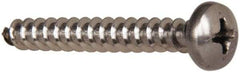 Value Collection - #10 Pan Head Phillips Sheet Metal Screw - Stainless Steel, 1-1/2" Length Under Head, Grade 316 - Apex Tool & Supply