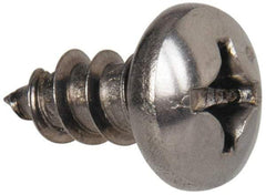 Value Collection - #12 Pan Head Phillips Sheet Metal Screw - Stainless Steel, 1/2" Length Under Head, Grade 316 - Apex Tool & Supply