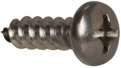 Value Collection - #12 Pan Head Phillips Sheet Metal Screw - Stainless Steel, 3/4" Length Under Head, Grade 316 - Apex Tool & Supply