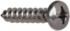 Value Collection - #12 Pan Head Phillips Sheet Metal Screw - Stainless Steel, 1" Length Under Head, Grade 316 - Apex Tool & Supply