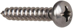Value Collection - #12 Pan Head Phillips Sheet Metal Screw - Stainless Steel, 1-1/4" Length Under Head, Grade 316 - Apex Tool & Supply