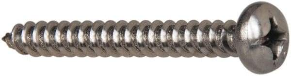 Value Collection - #12 Pan Head Phillips Sheet Metal Screw - Stainless Steel, 2" Length Under Head, Grade 316 - Apex Tool & Supply