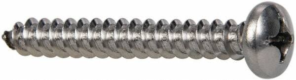 Value Collection - #14 Pan Head Phillips Sheet Metal Screw - Stainless Steel, 2" Length Under Head, Grade 316 - Apex Tool & Supply