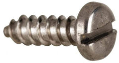 Value Collection - #14 Pan Head Slotted Sheet Metal Screw - Stainless Steel, 3/4" Length Under Head, Grade 316 - Apex Tool & Supply