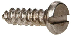 Value Collection - #6 Pan Head Slotted Sheet Metal Screw - Stainless Steel, 1/2" Length Under Head, Grade 316 - Apex Tool & Supply