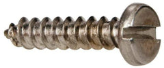 Value Collection - #6 Pan Head Slotted Sheet Metal Screw - Stainless Steel, 5/8" Length Under Head, Grade 316 - Apex Tool & Supply