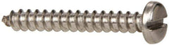 Value Collection - #6 Pan Head Slotted Sheet Metal Screw - Stainless Steel, 1" Length Under Head, Grade 316 - Apex Tool & Supply