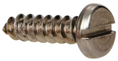 Value Collection - #8 Pan Head Slotted Sheet Metal Screw - Stainless Steel, 5/8" Length Under Head, Grade 316 - Apex Tool & Supply