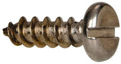 Value Collection - #10 Pan Head Slotted Sheet Metal Screw - Stainless Steel, 5/8" Length Under Head, Grade 316 - Apex Tool & Supply
