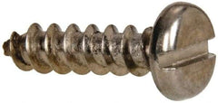 Value Collection - #10 Pan Head Slotted Sheet Metal Screw - Stainless Steel, 3/4" Length Under Head, Grade 316 - Apex Tool & Supply