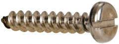 Value Collection - #10 Pan Head Slotted Sheet Metal Screw - Stainless Steel, 1" Length Under Head, Grade 316 - Apex Tool & Supply