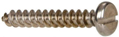 Value Collection - #10 Pan Head Slotted Sheet Metal Screw - Stainless Steel, 1-1/4" Length Under Head, Grade 316 - Apex Tool & Supply
