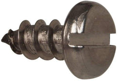 Value Collection - #12 Pan Head Slotted Sheet Metal Screw - Stainless Steel, 1/2" Length Under Head, Grade 316 - Apex Tool & Supply