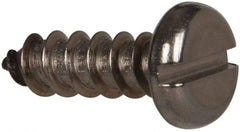 Value Collection - #12 Pan Head Slotted Sheet Metal Screw - Stainless Steel, 3/4" Length Under Head, Grade 316 - Apex Tool & Supply