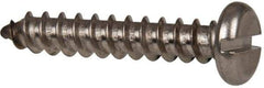 Value Collection - #12 Pan Head Slotted Sheet Metal Screw - Stainless Steel, 1-1/4" Length Under Head, Grade 316 - Apex Tool & Supply