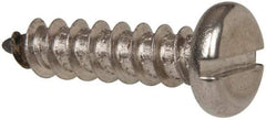 Value Collection - #14 Pan Head Slotted Sheet Metal Screw - Stainless Steel, 1" Length Under Head, Grade 316 - Apex Tool & Supply