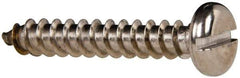 Value Collection - #14 Pan Head Slotted Sheet Metal Screw - Stainless Steel, 1-1/2" Length Under Head, Grade 316 - Apex Tool & Supply
