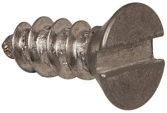 Value Collection - #6 Flat Head Slotted Sheet Metal Screw - Stainless Steel, 3/8" OAL, Grade 316 - Apex Tool & Supply