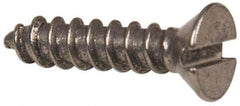 Value Collection - #6 Flat Head Slotted Sheet Metal Screw - Stainless Steel, 5/8" OAL, Grade 316 - Apex Tool & Supply