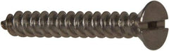 Value Collection - #6 Flat Head Slotted Sheet Metal Screw - Stainless Steel, 1" OAL, Grade 316 - Apex Tool & Supply