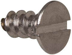Value Collection - #8 Flat Head Slotted Sheet Metal Screw - Stainless Steel, 3/8" OAL, Grade 316 - Apex Tool & Supply