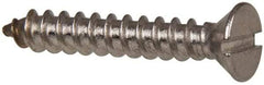 Value Collection - #8 Flat Head Slotted Sheet Metal Screw - Stainless Steel, 1" OAL, Grade 316 - Apex Tool & Supply