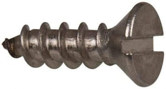 Value Collection - #10 Flat Head Slotted Sheet Metal Screw - Stainless Steel, 5/8" OAL, Grade 316 - Apex Tool & Supply