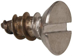 Value Collection - #12 Flat Head Slotted Sheet Metal Screw - Stainless Steel, 1/2" OAL, Grade 316 - Apex Tool & Supply