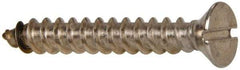 Value Collection - #12 Flat Head Slotted Sheet Metal Screw - Stainless Steel, 1-1/2" OAL, Grade 316 - Apex Tool & Supply