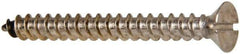 Value Collection - #12 Flat Head Slotted Sheet Metal Screw - Stainless Steel, 2" OAL, Grade 316 - Apex Tool & Supply