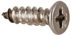 Value Collection - #4 Flat Head Phillips Sheet Metal Screw - Stainless Steel, 3/8" OAL, Grade 316 - Apex Tool & Supply