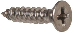 Value Collection - #4 Flat Head Phillips Sheet Metal Screw - Stainless Steel, 1/2" OAL, Grade 316 - Apex Tool & Supply