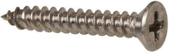 Value Collection - #4 Flat Head Phillips Sheet Metal Screw - Stainless Steel, 3/4" OAL, Grade 316 - Apex Tool & Supply