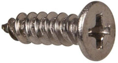 Value Collection - #6 Flat Head Phillips Sheet Metal Screw - Stainless Steel, 3/8" OAL, Grade 316 - Apex Tool & Supply