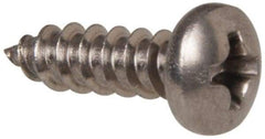 Value Collection - #6 Flat Head Phillips Sheet Metal Screw - Stainless Steel, 1/2" OAL, Grade 316 - Apex Tool & Supply