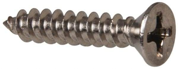 Value Collection - #6 Flat Head Phillips Sheet Metal Screw - Stainless Steel, 3/4" OAL, Grade 316 - Apex Tool & Supply