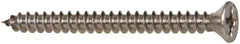 Value Collection - #6 Flat Head Phillips Sheet Metal Screw - Stainless Steel, 1-1/2" OAL, Grade 316 - Apex Tool & Supply