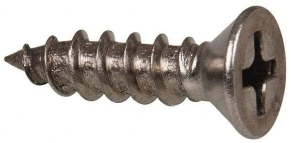 Value Collection - #8 Flat Head Phillips Sheet Metal Screw - Stainless Steel, 5/8" OAL, Grade 316 - Apex Tool & Supply