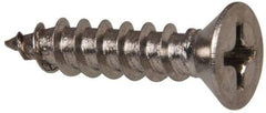 Value Collection - #8 Flat Head Phillips Sheet Metal Screw - Stainless Steel, 3/4" OAL, Grade 316 - Apex Tool & Supply